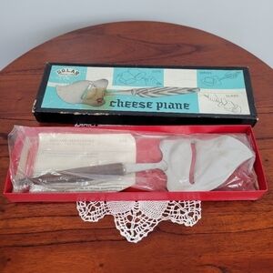 Vtg‎ Solar Cheese Plane Slicer Cutter Server w/ Original Box Mid Century Modern